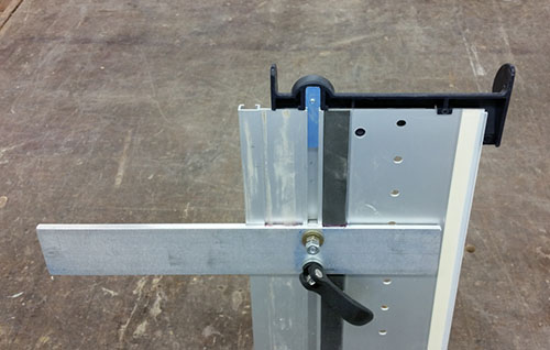 An early guide rail square proof-of-concept prototype.