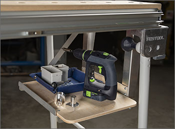 TSO MFT/3 Tool Shelf Installed TSO Tool Shelf mounted in the inboard, left-facing position underneath your MFT/3