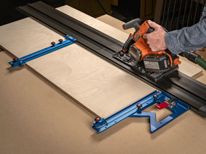 RIDGID 18V Cordless Track Saw Compatible GRS 16 PE R Guide Rail Square