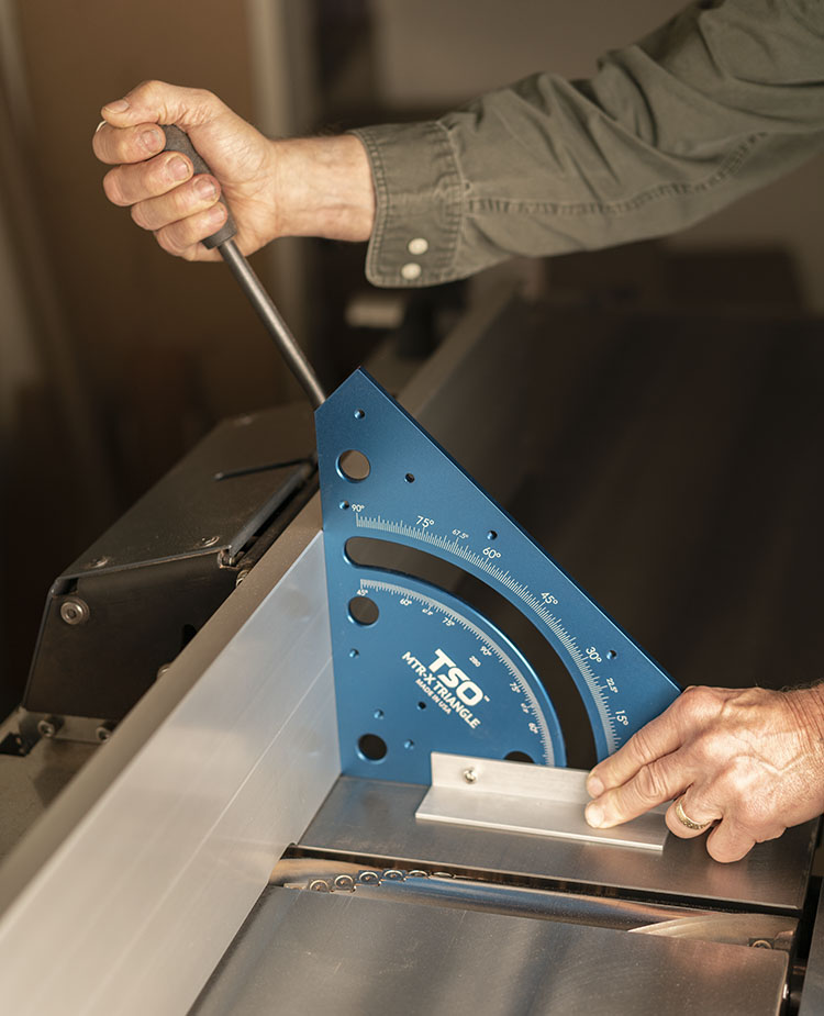 Dial in your jointer fence to a perfect 90 degrees about the face