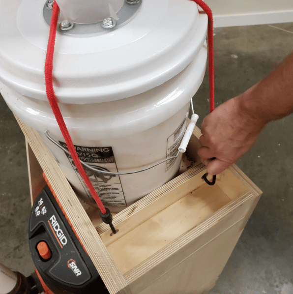 Woodshop dust collection set up 